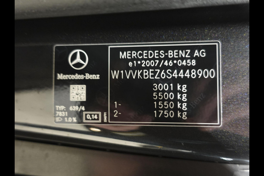 Mercedes-Benz Vito 114 CDI Automaat L2 Select Dubbele Cabine 6p Airco Navigatie Lichtmetalen Velgen Trekhaak Parkeer sensoren Betimmering