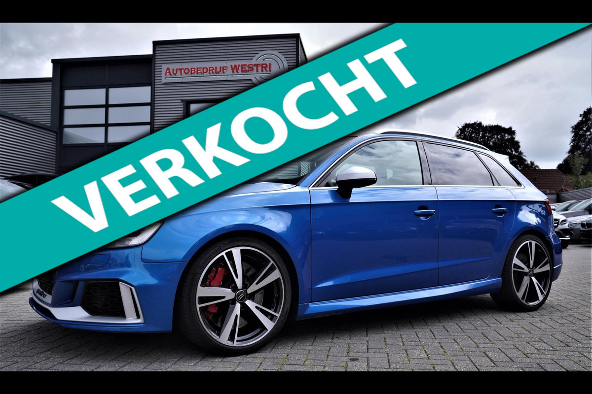 Audi RS3 Sportback 2.5 TFSI RS 3 Quattro | 400PK | Schuif/kanteldak | RS-zetels | Camera | Virtual Cockpit | SepangBlau |
