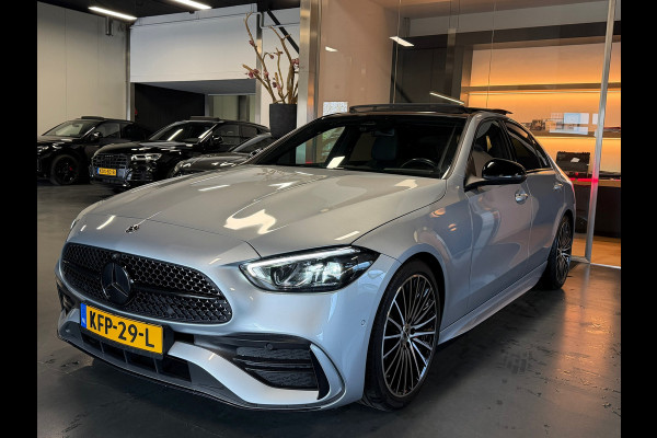 Mercedes-Benz C-Klasse 180 AMG Night pakket Panorama Carbon Sfeerverl.
