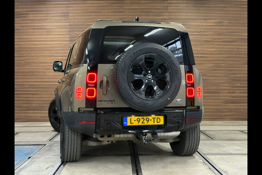 Land Rover Defender 110 2.0 D240 110 SE | Pano | Leer| Memory | Luchtvering | 360° Camera | Meridian | incl btw geel kenteken