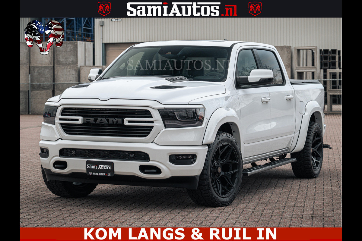 Dodge Ram V8 5.7 402PK | LARAMIE SPORT | Krachtige Hemi | Panorama Dak | 12' Scherm | LPG | Comfortabele Dubbele Cabine met Royale 5 Zitplaatsen | NIEUW EN BPM vrij | Nu Leverbaar uit Voorraad | Nr 2529 - 1277 |