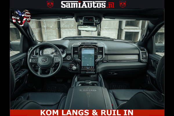 Dodge Ram 1500 Limited Night | 5.7 V8 Hemi Full Option | LPG | Comfortabele Dubbele Cabine met Royale 5 Zitplaatsen | De Meest Luxe en Volle Pick-Up in zijn Klasse | BPM vrij | Nu Leverbaar uit Voorraad | Voorraad Nr v45lp