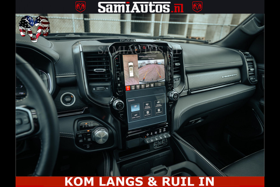 Dodge Ram 1500 Limited Night | 5.7 V8 Hemi Full Option | LPG | Comfortabele Dubbele Cabine met Royale 5 Zitplaatsen | De Meest Luxe en Volle Pick-Up in zijn Klasse | BPM vrij | Nu Leverbaar uit Voorraad | Voorraad Nr v45lp