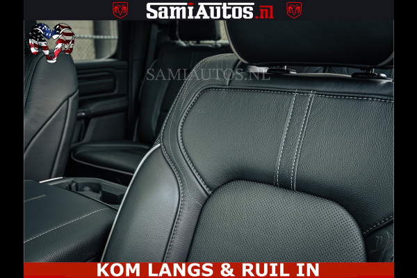 Dodge Ram 1500 Limited Night | 5.7 V8 Hemi Full Option | LPG | Comfortabele Dubbele Cabine met Royale 5 Zitplaatsen | De Meest Luxe en Volle Pick-Up in zijn Klasse | BPM vrij | Nu Leverbaar uit Voorraad | Voorraad Nr v45lp