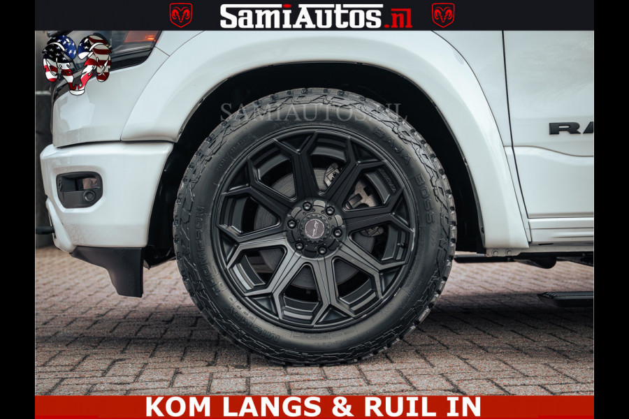 Dodge Ram 1500 Limited Night | 5.7 V8 Hemi Full Option | LPG | Comfortabele Dubbele Cabine met Royale 5 Zitplaatsen | De Meest Luxe en Volle Pick-Up in zijn Klasse | BPM vrij | Nu Leverbaar uit Voorraad | Voorraad Nr v45lp