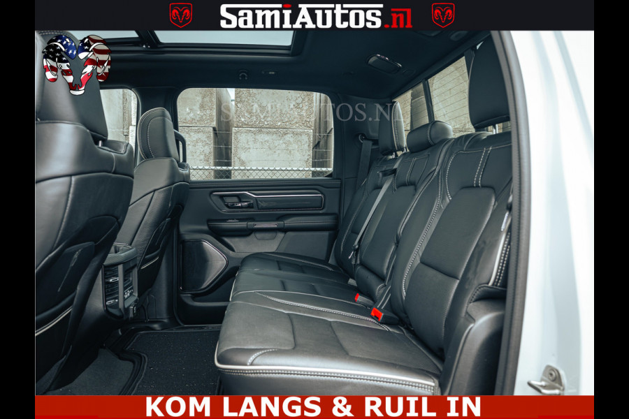 Dodge Ram 1500 Limited Night | 5.7 V8 Hemi Full Option | LPG | Comfortabele Dubbele Cabine met Royale 5 Zitplaatsen | De Meest Luxe en Volle Pick-Up in zijn Klasse | BPM vrij | Nu Leverbaar uit Voorraad | Voorraad Nr v45lp