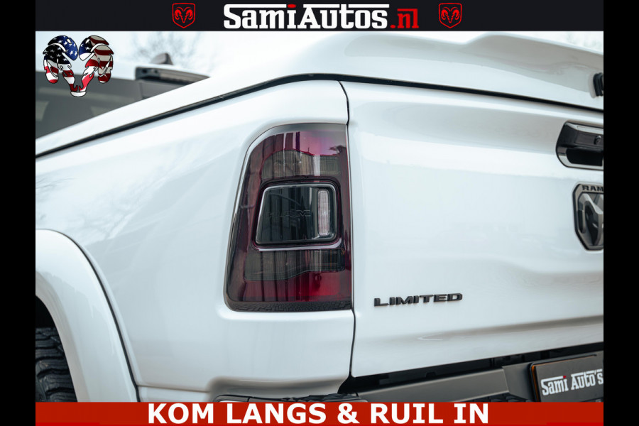 Dodge Ram 1500 Limited Night | 5.7 V8 Hemi Full Option | LPG | Comfortabele Dubbele Cabine met Royale 5 Zitplaatsen | De Meest Luxe en Volle Pick-Up in zijn Klasse | BPM vrij | Nu Leverbaar uit Voorraad | Voorraad Nr v45lp