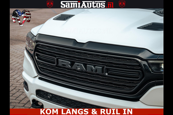 Dodge Ram 1500 Limited Night | 5.7 V8 Hemi Full Option | LPG | Comfortabele Dubbele Cabine met Royale 5 Zitplaatsen | De Meest Luxe en Volle Pick-Up in zijn Klasse | BPM vrij | Nu Leverbaar uit Voorraad | Voorraad Nr v45lp