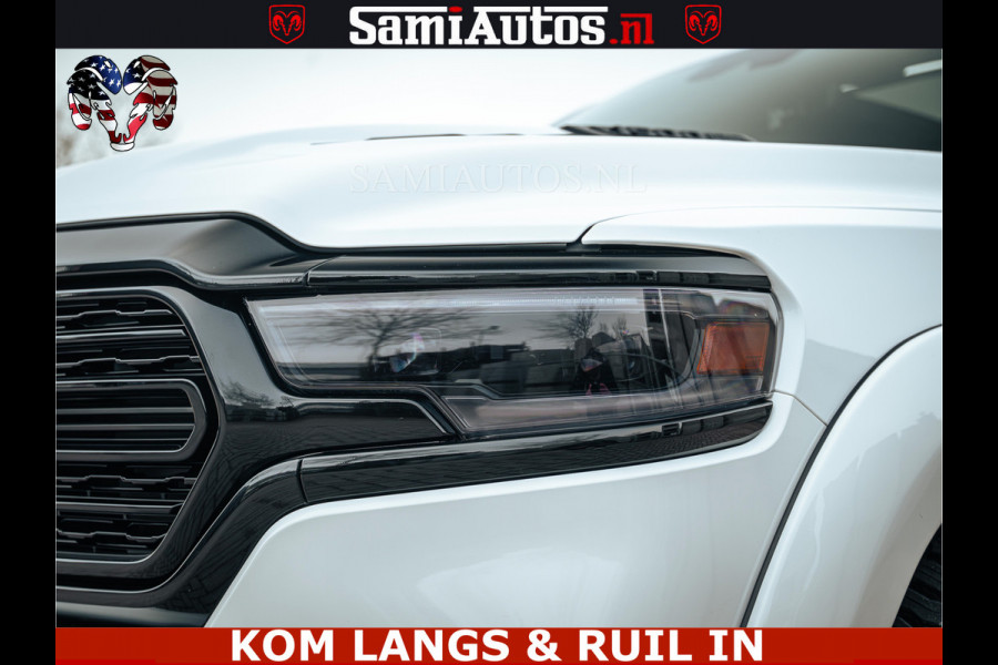 Dodge Ram 1500 Limited Night | 5.7 V8 Hemi Full Option | LPG | Comfortabele Dubbele Cabine met Royale 5 Zitplaatsen | De Meest Luxe en Volle Pick-Up in zijn Klasse | BPM vrij | Nu Leverbaar uit Voorraad | Voorraad Nr v45lp