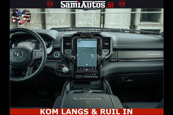 Dodge Ram 1500 Limited Night | 5.7 V8 Hemi Full Option | LPG | Comfortabele Dubbele Cabine met Royale 5 Zitplaatsen | De Meest Luxe en Volle Pick-Up in zijn Klasse | BPM vrij | Nu Leverbaar uit Voorraad | Voorraad Nr v45lp
