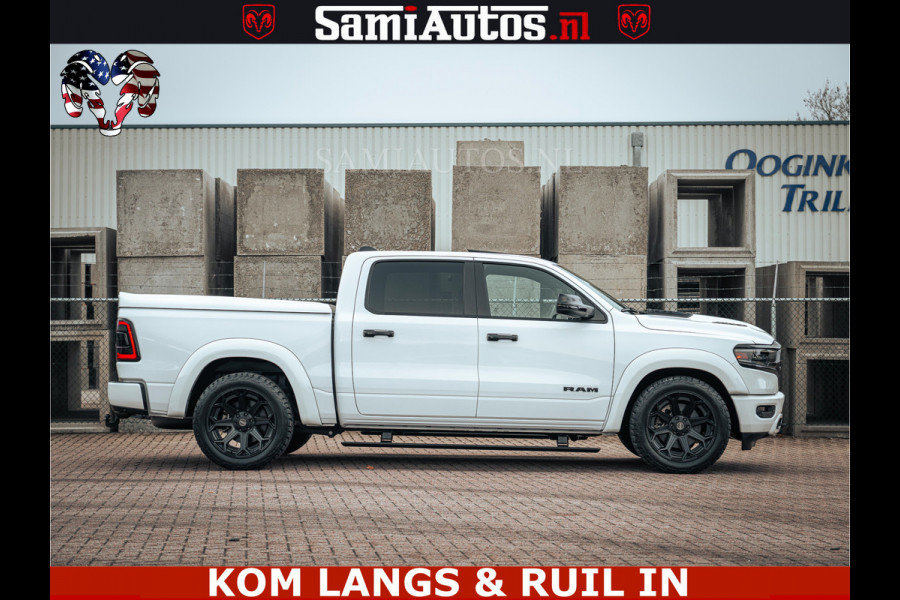 Dodge Ram 1500 Limited Night | 5.7 V8 Hemi Full Option | LPG | Comfortabele Dubbele Cabine met Royale 5 Zitplaatsen | De Meest Luxe en Volle Pick-Up in zijn Klasse | BPM vrij | Nu Leverbaar uit Voorraad | Voorraad Nr v45lp