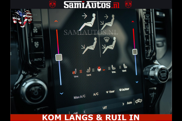 Dodge Ram 1500 Limited Night | 5.7 V8 Hemi Full Option | LPG | Comfortabele Dubbele Cabine met Royale 5 Zitplaatsen | De Meest Luxe en Volle Pick-Up in zijn Klasse | BPM vrij | Nu Leverbaar uit Voorraad | Voorraad Nr v45lp