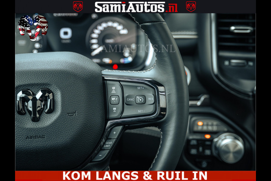 Dodge Ram 1500 Limited Night | 5.7 V8 Hemi Full Option | LPG | Comfortabele Dubbele Cabine met Royale 5 Zitplaatsen | De Meest Luxe en Volle Pick-Up in zijn Klasse | BPM vrij | Nu Leverbaar uit Voorraad | Voorraad Nr v45lp
