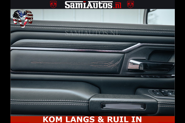 Dodge Ram 1500 Limited Night | 5.7 V8 Hemi Full Option | LPG | Comfortabele Dubbele Cabine met Royale 5 Zitplaatsen | De Meest Luxe en Volle Pick-Up in zijn Klasse | BPM vrij | Nu Leverbaar uit Voorraad | Voorraad Nr v45lp
