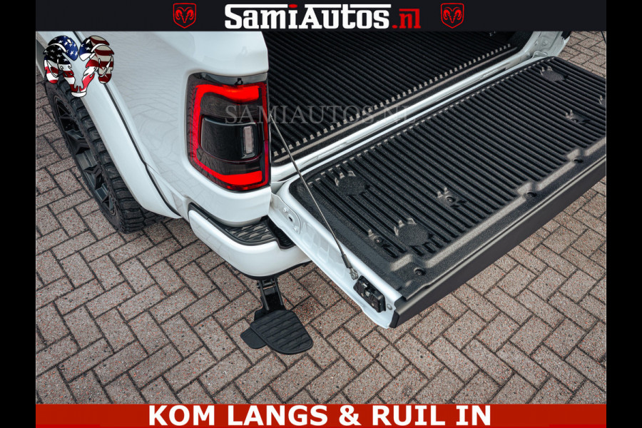 Dodge Ram 1500 Limited Night | 5.7 V8 Hemi Full Option | LPG | Comfortabele Dubbele Cabine met Royale 5 Zitplaatsen | De Meest Luxe en Volle Pick-Up in zijn Klasse | BPM vrij | Nu Leverbaar uit Voorraad | Voorraad Nr v45lp