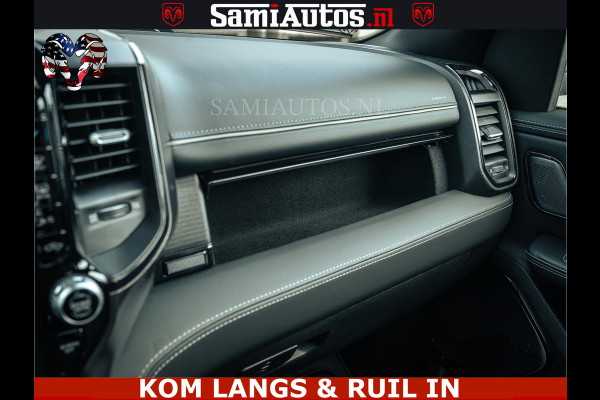 Dodge Ram 1500 Limited Night | 5.7 V8 Hemi Full Option | LPG | Comfortabele Dubbele Cabine met Royale 5 Zitplaatsen | De Meest Luxe en Volle Pick-Up in zijn Klasse | BPM vrij | Nu Leverbaar uit Voorraad | Voorraad Nr v45lp