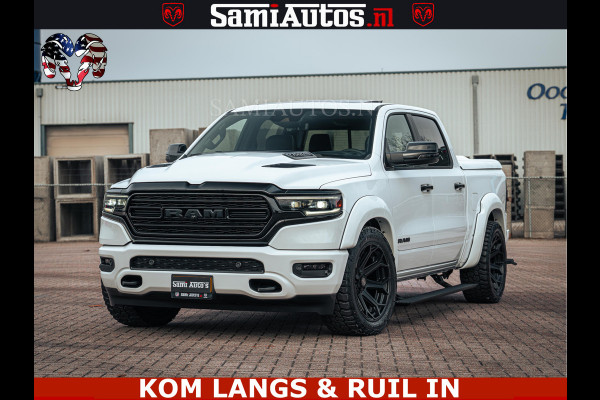 Dodge Ram 1500 Limited Night | 5.7 V8 Hemi Full Option | LPG | Comfortabele Dubbele Cabine met Royale 5 Zitplaatsen | De Meest Luxe en Volle Pick-Up in zijn Klasse | BPM vrij | Nu Leverbaar uit Voorraad | Voorraad Nr v45lp