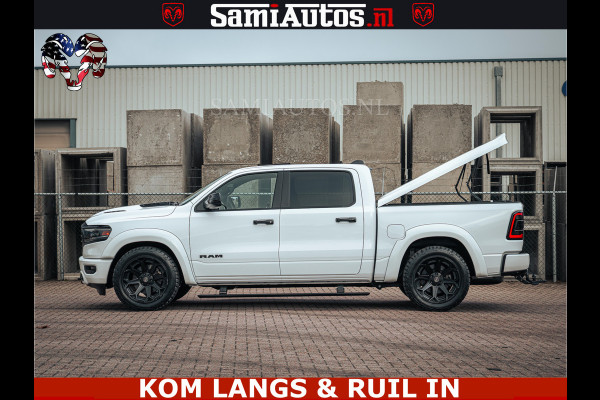 Dodge Ram 1500 Limited Night | 5.7 V8 Hemi Full Option | LPG | Comfortabele Dubbele Cabine met Royale 5 Zitplaatsen | De Meest Luxe en Volle Pick-Up in zijn Klasse | BPM vrij | Nu Leverbaar uit Voorraad | Voorraad Nr v45lp