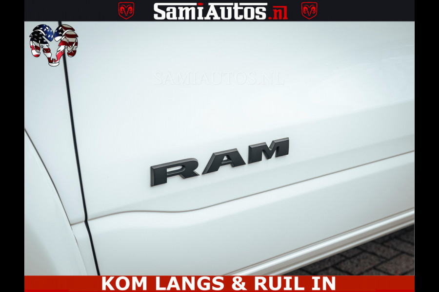 Dodge Ram 1500 Limited Night | 5.7 V8 Hemi Full Option | LPG | Comfortabele Dubbele Cabine met Royale 5 Zitplaatsen | De Meest Luxe en Volle Pick-Up in zijn Klasse | BPM vrij | Nu Leverbaar uit Voorraad | Voorraad Nr v45lp