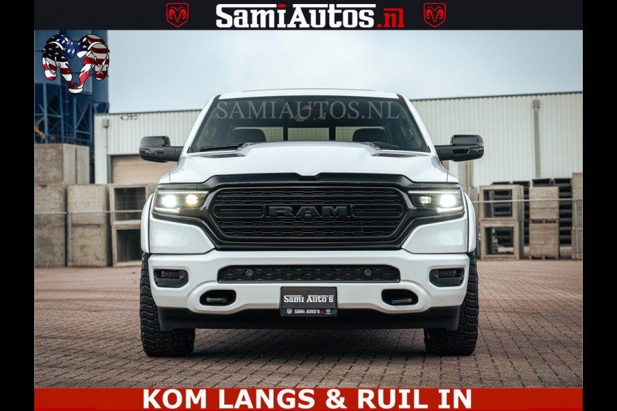 Dodge Ram 1500 Limited Night | 5.7 V8 Hemi Full Option | LPG | Comfortabele Dubbele Cabine met Royale 5 Zitplaatsen | De Meest Luxe en Volle Pick-Up in zijn Klasse | BPM vrij | Nu Leverbaar uit Voorraad | Voorraad Nr v45lp