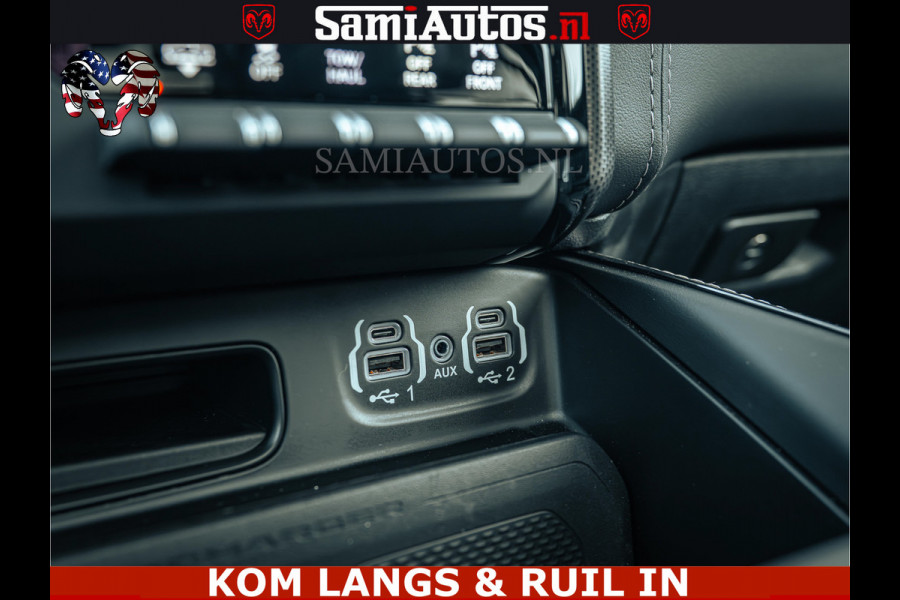 Dodge Ram 1500 Limited Night | 5.7 V8 Hemi Full Option | LPG | Comfortabele Dubbele Cabine met Royale 5 Zitplaatsen | De Meest Luxe en Volle Pick-Up in zijn Klasse | BPM vrij | Nu Leverbaar uit Voorraad | Voorraad Nr v45lp