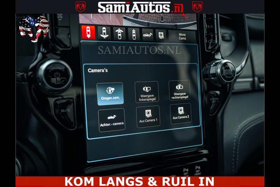 Dodge Ram 1500 Limited Night | 5.7 V8 Hemi Full Option | LPG | Comfortabele Dubbele Cabine met Royale 5 Zitplaatsen | De Meest Luxe en Volle Pick-Up in zijn Klasse | BPM vrij | Nu Leverbaar uit Voorraad | Voorraad Nr v45lp