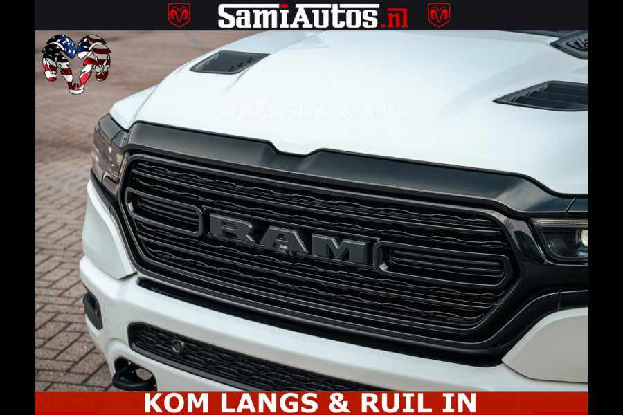 Dodge Ram 1500 Limited Night | 5.7 V8 Hemi Full Option | LPG | Comfortabele Dubbele Cabine met Royale 5 Zitplaatsen | De Meest Luxe en Volle Pick-Up in zijn Klasse | BPM vrij | Nu Leverbaar uit Voorraad | Voorraad Nr v45lp