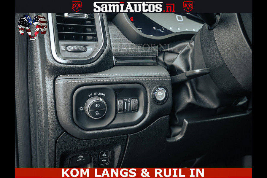 Dodge Ram 1500 Limited Night | 5.7 V8 Hemi Full Option | LPG | Comfortabele Dubbele Cabine met Royale 5 Zitplaatsen | De Meest Luxe en Volle Pick-Up in zijn Klasse | BPM vrij | Nu Leverbaar uit Voorraad | Voorraad Nr v45lp