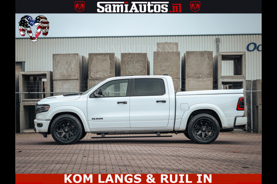 Dodge Ram 1500 Limited Night | 5.7 V8 Hemi Full Option | LPG | Comfortabele Dubbele Cabine met Royale 5 Zitplaatsen | De Meest Luxe en Volle Pick-Up in zijn Klasse | BPM vrij | Nu Leverbaar uit Voorraad | Voorraad Nr v45lp