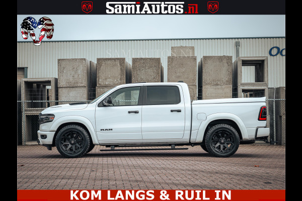 Dodge Ram 1500 Limited Night | 5.7 V8 Hemi Full Option | LPG | Comfortabele Dubbele Cabine met Royale 5 Zitplaatsen | De Meest Luxe en Volle Pick-Up in zijn Klasse | BPM vrij | Nu Leverbaar uit Voorraad | Voorraad Nr v45lp