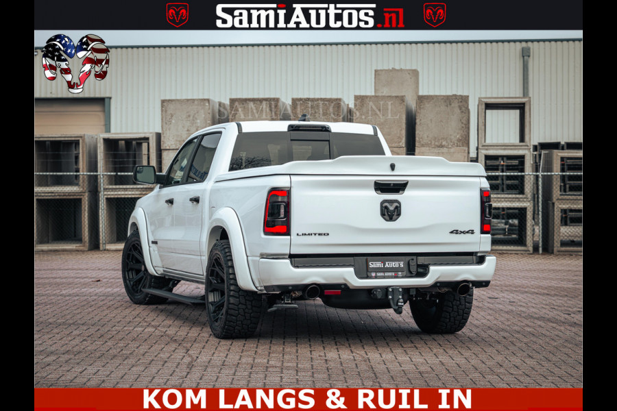 Dodge Ram 1500 Limited Night | 5.7 V8 Hemi Full Option | LPG | Comfortabele Dubbele Cabine met Royale 5 Zitplaatsen | De Meest Luxe en Volle Pick-Up in zijn Klasse | BPM vrij | Nu Leverbaar uit Voorraad | Voorraad Nr v45lp