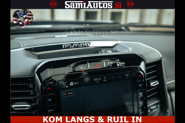 Dodge Ram 1500 Limited Night | 5.7 V8 Hemi Full Option | LPG | Comfortabele Dubbele Cabine met Royale 5 Zitplaatsen | De Meest Luxe en Volle Pick-Up in zijn Klasse | BPM vrij | Nu Leverbaar uit Voorraad | Voorraad Nr v45lp