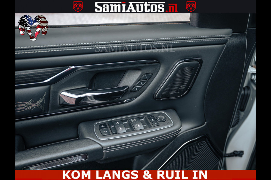 Dodge Ram 1500 Limited Night | 5.7 V8 Hemi Full Option | LPG | Comfortabele Dubbele Cabine met Royale 5 Zitplaatsen | De Meest Luxe en Volle Pick-Up in zijn Klasse | BPM vrij | Nu Leverbaar uit Voorraad | Voorraad Nr v45lp
