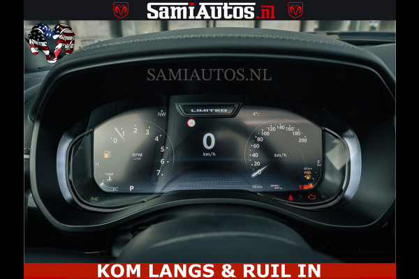 Dodge Ram 1500 Limited Night H.O 540HP 706Nm | Massage + Full Option | De Meest Luxe en Volle Pick-Up in zijn Klasse | Comfortabele Dubbele Cabine met Royale 5 Zitplaatsen | BPM vrij | Nu Leverbaar uit Voorraad | Voorraad Nr 2295 - 8559