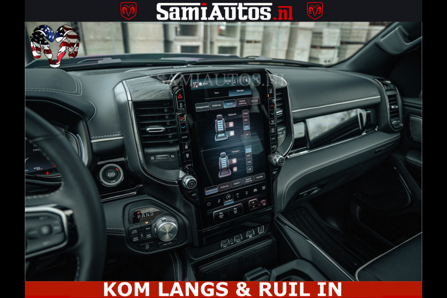 Dodge Ram 1500 Limited Night H.O 540HP 706Nm | Massage + Full Option | De Meest Luxe en Volle Pick-Up in zijn Klasse | Comfortabele Dubbele Cabine met Royale 5 Zitplaatsen | BPM vrij | Nu Leverbaar uit Voorraad | Voorraad Nr 2295 - 8559