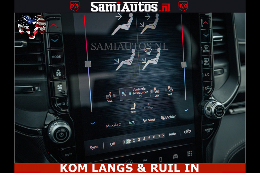 Dodge Ram 1500 Limited Night H.O 540HP 706Nm | Massage + Full Option | De Meest Luxe en Volle Pick-Up in zijn Klasse | Comfortabele Dubbele Cabine met Royale 5 Zitplaatsen | BPM vrij | Nu Leverbaar uit Voorraad | Voorraad Nr 2295 - 8559