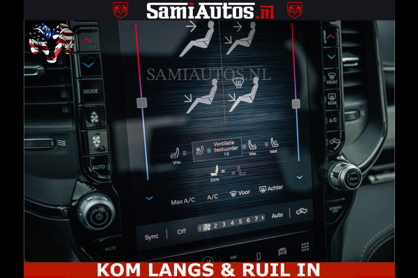 Dodge Ram 1500 Limited Night H.O 540HP 706Nm | Massage + Full Option | De Meest Luxe en Volle Pick-Up in zijn Klasse | Comfortabele Dubbele Cabine met Royale 5 Zitplaatsen | BPM vrij | Nu Leverbaar uit Voorraad | Voorraad Nr 2295 - 8559