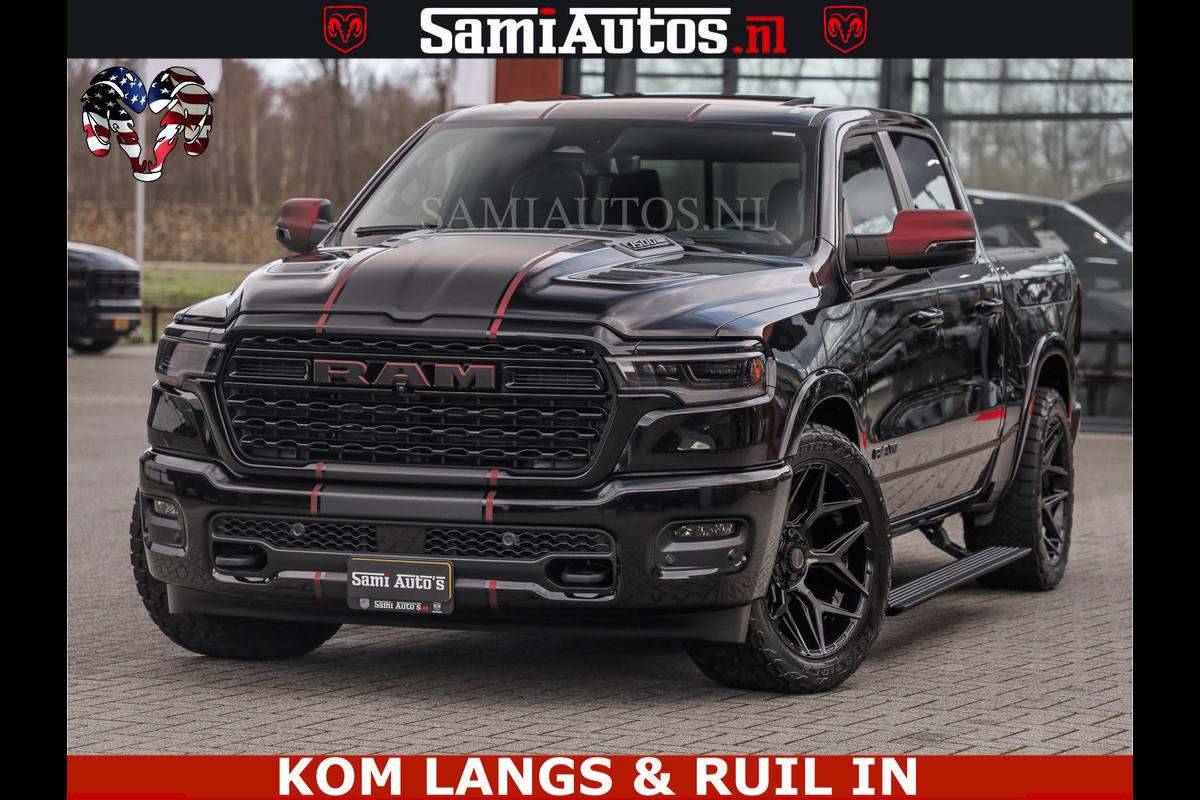 Dodge Ram Limited H.O 540HP 706Nm | Massage + Full Option | De Meest Luxe en Volle Pick-Up in zijn Klasse | Comfortabele Dubbele Cabine met Royale 5 Zitplaatsen | BPM vrij | Nu Leverbaar uit Voorraad | Voorraad Nr 2304 - 8540