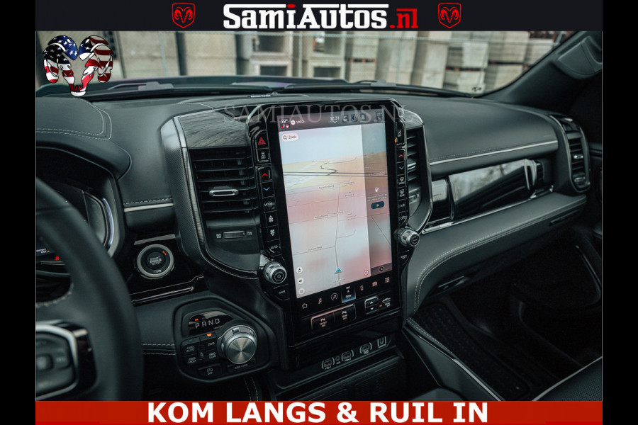 Dodge Ram LIMITED NIGHT H.O 540HP 706Nm | Massage + Full Option | De Meest Luxe en Volle Pick-Up in zijn Klasse | Comfortabele Dubbele Cabine met Royale 5 Zitplaatsen | BPM vrij | Nu Leverbaar uit Voorraad | Voorraad Nr 2370 - 5411