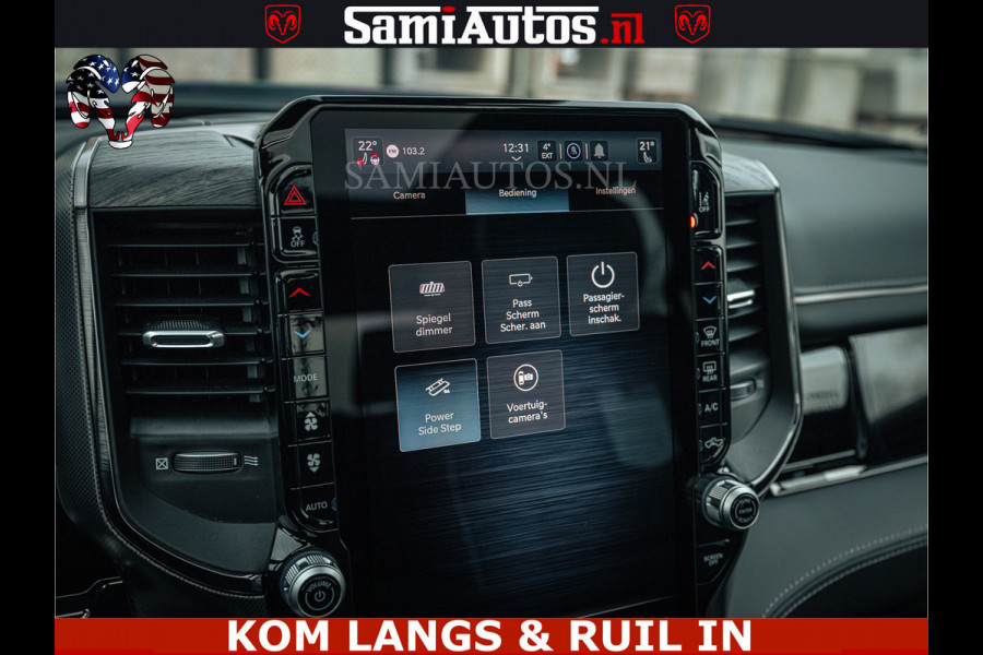 Dodge Ram LIMITED NIGHT H.O 540HP 706Nm | Massage + Full Option | De Meest Luxe en Volle Pick-Up in zijn Klasse | Comfortabele Dubbele Cabine met Royale 5 Zitplaatsen | BPM vrij | Nu Leverbaar uit Voorraad | Voorraad Nr 2370 - 5411