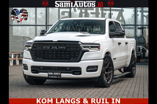 Dodge Ram SPORT LIMITED H.O 540PK 706Nm | Massage + Full Option | De Meest Luxe en Volle Pick-Up in zijn Klasse | Comfortabele Dubbele Cabine met Royale 5 Zitplaatsen | BPM vrij | Nu Leverbaar uit Voorraad | Voorraad Nr 2336 - 7700