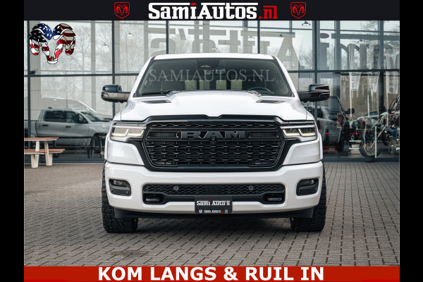 Dodge Ram SPORT LIMITED H.O 540PK 706Nm | Massage + Full Option | De Meest Luxe en Volle Pick-Up in zijn Klasse | Comfortabele Dubbele Cabine met Royale 5 Zitplaatsen | BPM vrij | Nu Leverbaar uit Voorraad | Voorraad Nr 2336 - 7700