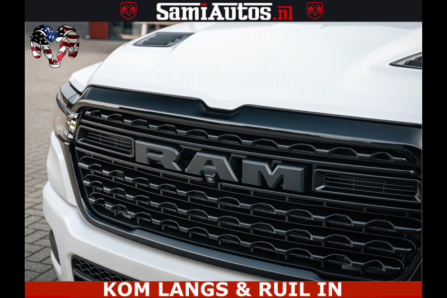 Dodge Ram SPORT LIMITED H.O 540PK 706Nm | Massage + Full Option | De Meest Luxe en Volle Pick-Up in zijn Klasse | Comfortabele Dubbele Cabine met Royale 5 Zitplaatsen | BPM vrij | Nu Leverbaar uit Voorraad | Voorraad Nr 2336 - 7700