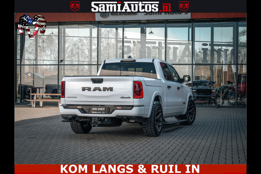 Dodge Ram SPORT LIMITED H.O 540PK 706Nm | Massage + Full Option | De Meest Luxe en Volle Pick-Up in zijn Klasse | Comfortabele Dubbele Cabine met Royale 5 Zitplaatsen | BPM vrij | Nu Leverbaar uit Voorraad | Voorraad Nr 2336 - 7700