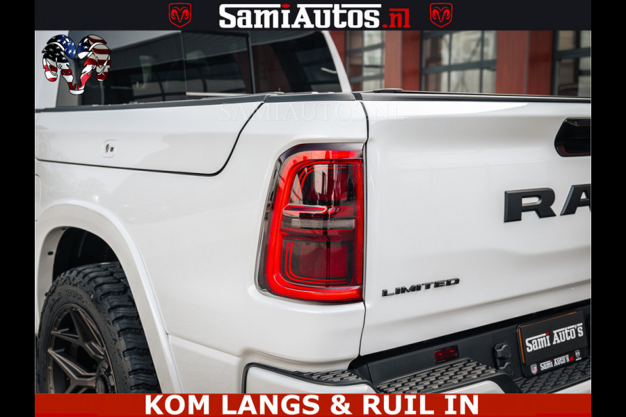 Dodge Ram SPORT LIMITED H.O 540PK 706Nm | Massage + Full Option | De Meest Luxe en Volle Pick-Up in zijn Klasse | Comfortabele Dubbele Cabine met Royale 5 Zitplaatsen | BPM vrij | Nu Leverbaar uit Voorraad | Voorraad Nr 2336 - 7700