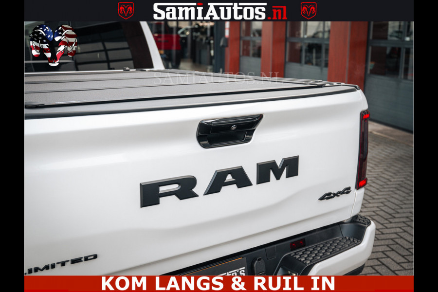 Dodge Ram SPORT LIMITED H.O 540PK 706Nm | Massage + Full Option | De Meest Luxe en Volle Pick-Up in zijn Klasse | Comfortabele Dubbele Cabine met Royale 5 Zitplaatsen | BPM vrij | Nu Leverbaar uit Voorraad | Voorraad Nr 2336 - 7700