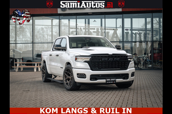 Dodge Ram SPORT LIMITED H.O 540PK 706Nm | Massage + Full Option | De Meest Luxe en Volle Pick-Up in zijn Klasse | Comfortabele Dubbele Cabine met Royale 5 Zitplaatsen | BPM vrij | Nu Leverbaar uit Voorraad | Voorraad Nr 2336 - 7700