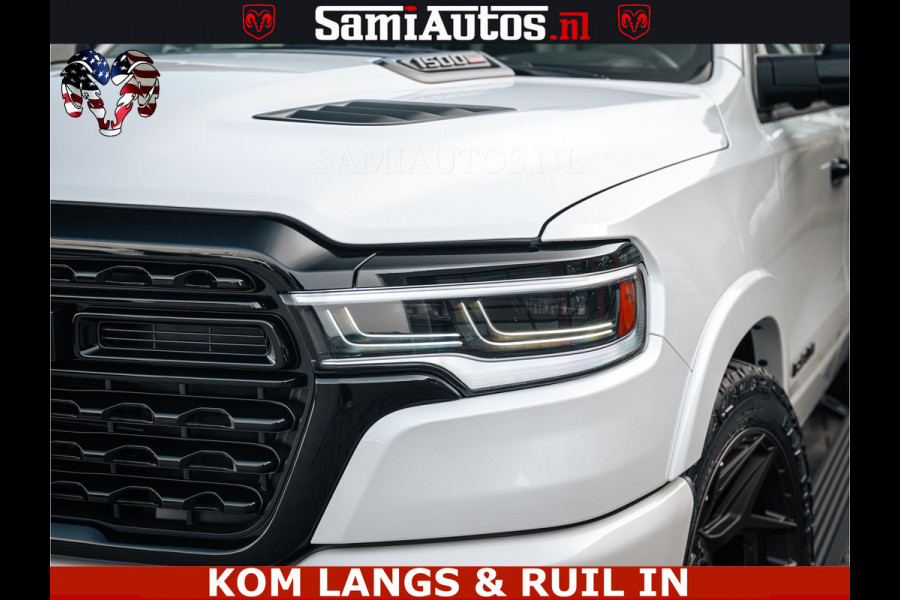 Dodge Ram SPORT LIMITED H.O 540PK 706Nm | Massage + Full Option | De Meest Luxe en Volle Pick-Up in zijn Klasse | Comfortabele Dubbele Cabine met Royale 5 Zitplaatsen | BPM vrij | Nu Leverbaar uit Voorraad | Voorraad Nr 2336 - 7700