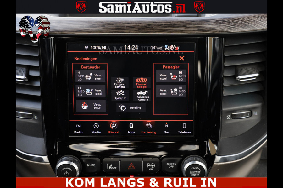 Dodge Ram MEGA VOL 5.7 V8 HEMI 402 PK | LUCHTVERING | ADAPTIVE CRUISE | PANODAK | 360 CAMERA | OPEN UITLAAT KLEP | CREW CAB | DUBBELE CABINE | 5 PERSOONS | DC |