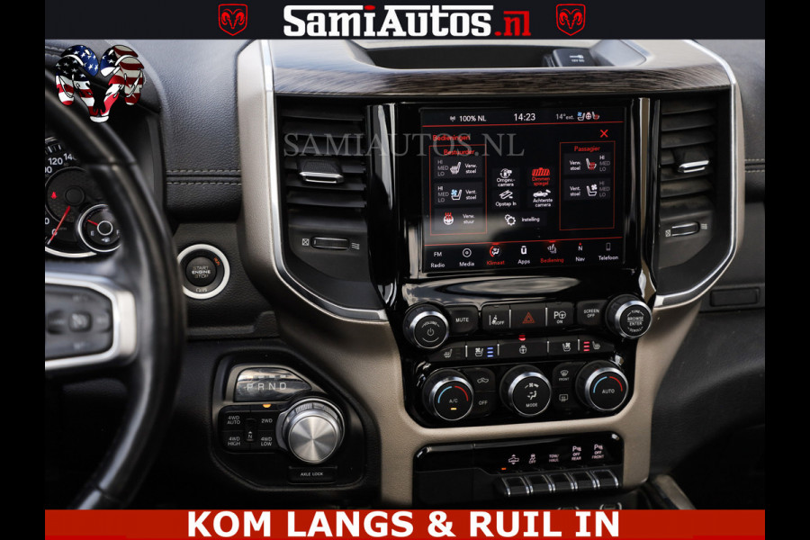 Dodge Ram MEGA VOL 5.7 V8 HEMI 402 PK | LUCHTVERING | ADAPTIVE CRUISE | PANODAK | 360 CAMERA | OPEN UITLAAT KLEP | CREW CAB | DUBBELE CABINE | 5 PERSOONS | DC |